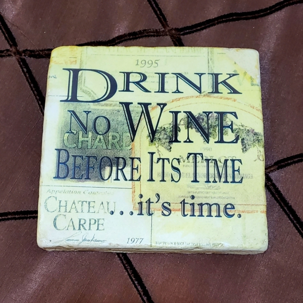 S Kurtz stone plaque for bar or kitchen.